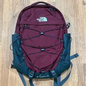 The North Face Borealis Backpack - Burgundy and Black